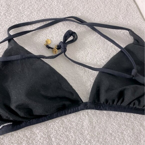 5/$25 La Vie Wn Rose Stylish Black Bikini Set W Scrunch Bottom XL - Picture 12 of 15